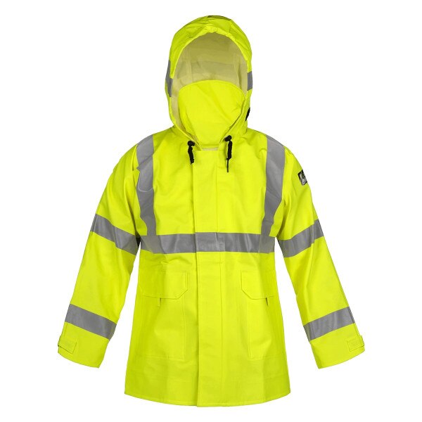 Lakeland FR ARC Rated PVC Rain Jacket in Hi-Vis Yellow